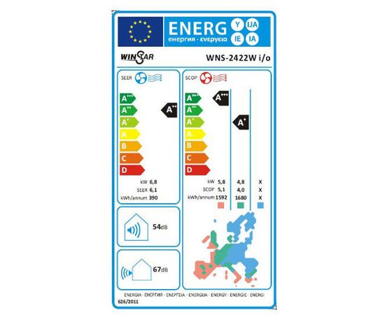 Winstar WNS-2422W i/o Inverter Air Conditioner 24000 BTU A++/A+ | Air conditioning στο Togias-Home.gr