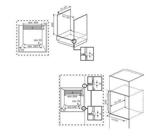 Beko BBIE12100XC + HIC64400E Countertop Oven 66lt with Ceramic Hobs W59.4cm. Inox | Electric Oven/Stove στο Togias-Home.gr