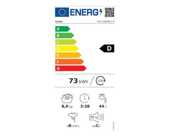 Candy HCU1282DB/1-S Washing Machine 8kg 1200 RPM | Front Loading στο Togias-Home.gr