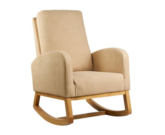 Κουνιστή Πολυθρόνα Nicki Varossi Επενδεδυμένη με Υφασμα, Ξύλινη Βάση και Σκελετό. | Καρέκλες & Πολυθρόνες στο Togias-Home.gr