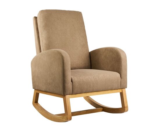 Κουνιστή Πολυθρόνα Nicki Varossi Επενδεδυμένη με Υφασμα, Ξύλινη Βάση και Σκελετό. | Καρέκλες & Πολυθρόνες στο Togias-Home.gr