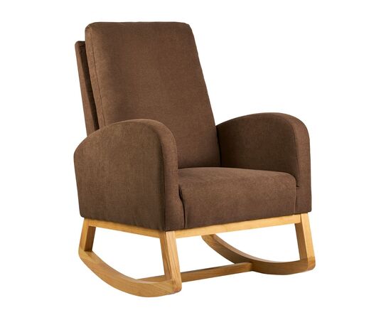 Κουνιστή Πολυθρόνα Nicki Varossi Επενδεδυμένη με Υφασμα, Ξύλινη Βάση και Σκελετό. | Καρέκλες & Πολυθρόνες στο Togias-Home.gr