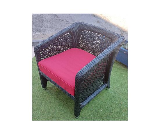 Brown Rattan Outdoor Armchair 67x70x72 | Armchairs - Chairs στο Togias-Home.gr