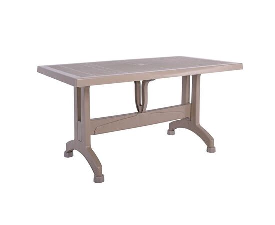 LUMAR Τραπέζι Τραπεζαρίας Κήπου - Βεράντας, PP Απόχρωση Cappuccino | Τραπέζια  στο Togias-Home.gr
