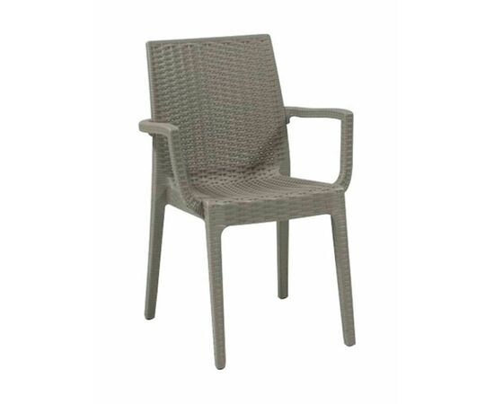 Outdoor Chair Rattan Dafne Beige 54x55x85cm. | Armchairs - Chairs στο Togias-Home.gr