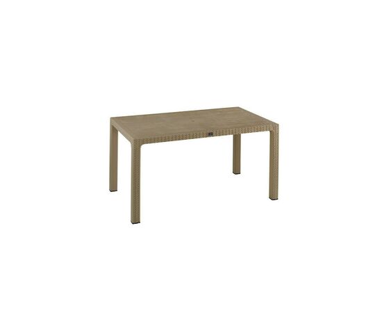 Τραπέζι Εξωτερικού Χώρου Rattan Pello Cappuccino 150x90x73εκ. | Τραπέζια  στο Togias-Home.gr