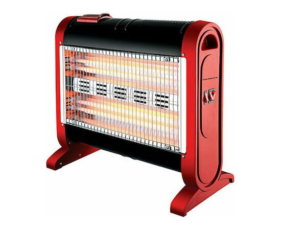 Telemax QH-1601 Quartz Stove with Fan 1600W Red | Heating Appliances στο Togias-Home.gr