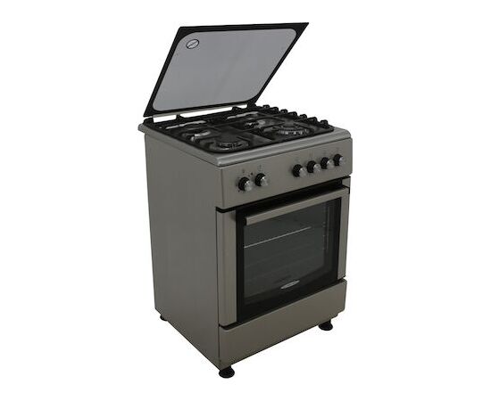 Carad Κουζίνα 64lt με Εστίες Υγραερίου Π60εκ. Γκρι | Κουζίνες & Φούρνοι στο Togias-Home.gr