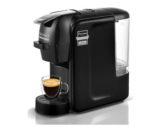 Bruno BRN-0124 Αυτόματη Μηχανή Espresso 1450W Πίεσης 19bar Μαύρη | Καφετιέρες στο Togias-Home.gr