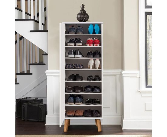 Ντουλάπι κουζίνας/μπάνιου - Παπουτσοθήκη Assiri χρώμα λευκό 50x38x135εκ. | Παπουτσοθήκες στο Togias-Home.gr