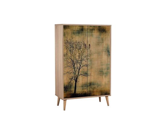 Ξύλινη Παπουτσοθήκη Soho με 4 Ράφια Sonoma Μ80xΠ36xΥ127cm | Παπουτσοθήκες στο Togias-Home.gr