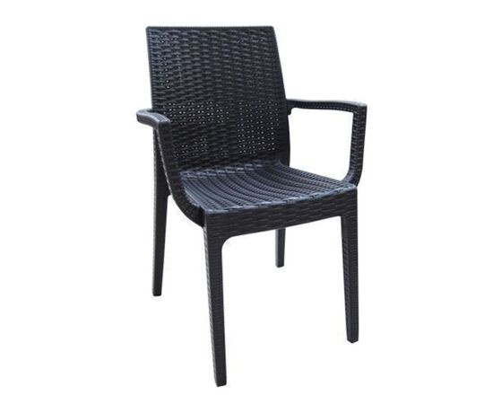 Καρέκλα Εξωτερικού Χώρου Rattan Dafne Μπεζ 54x55x85εκ. | Πολυθρόνες - Καρέκλες στο Togias-Home.gr