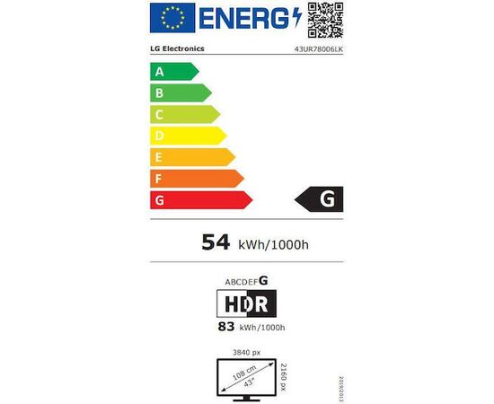 LG Smart Τηλεόραση 43" 4K UHD LED UR78 HDR (2023) 43UR78006LK | Τηλεοράσεις στο Togias-Home.gr