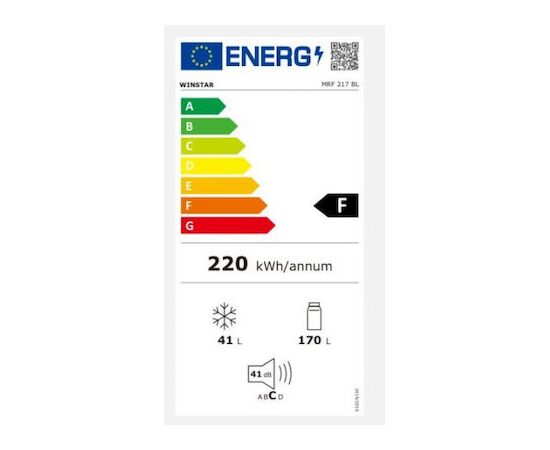 Winstar Ψυγείο Δίπορτο 211lt Υ143xΠ54xΒ55.1εκ. Γκρι MRF 217BL | Ψυγεία στο Togias-Home.gr