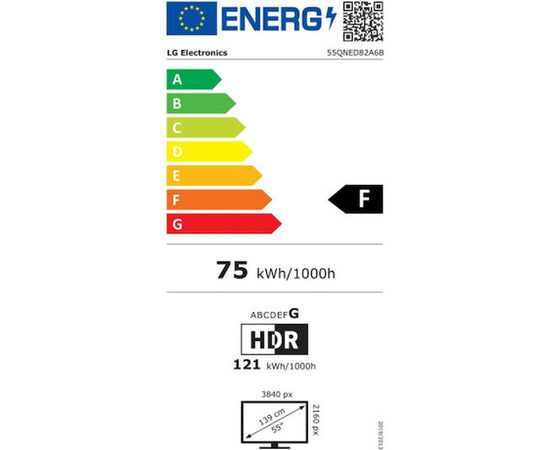 LG Smart Τηλεόραση 55" 4K UHD QNED AI QNED82 HDR (2025) 55QNED82A6B | Τηλεοράσεις στο Togias-Home.gr