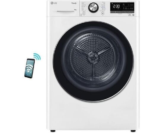 LG RH80V9AV2N Στεγνωτήριο 8kg με Αντλία Θερμότητας | Στεγνωτήρια στο Togias-Home.gr