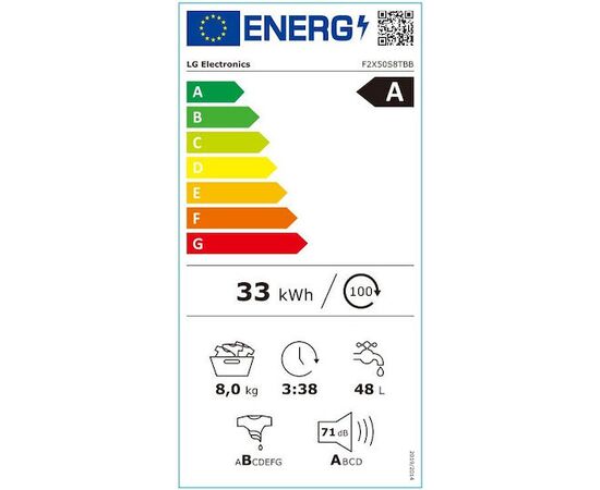 LG F2X50S8TBB Πλυντήριο Ρούχων 8kg με Τεχνολογία Ατμού 1200 Στροφών AI DD Γκρι | Εμπρόσθιας Φόρτωσης στο Togias-Home.gr