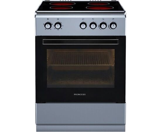 Princess Κουζίνα FR8080X  72lt με Κεραμικές Εστίες Π60εκ. Inox | Κουζίνες & Φούρνοι στο Togias-Home.gr